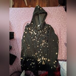 No Boundaries Black and Tan Hoodie